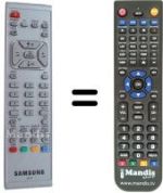 Comandos à distância equivalente Samsung BN59-00217B