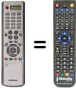 Comandos à distância equivalente Samsung BN59-00378A