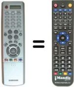 Comandos à distância equivalente Samsung BN59-00378B