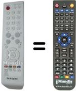 Comandos à distância equivalente Samsung BN59-00589A