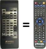 Comandos à distância equivalente Sansui RS-1520
