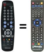 Comandos à distância equivalente Samsung BN5900676A