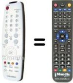 Comandos à distância equivalente Samsung TM-95
