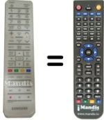 Comandos à distância equivalente TM1080
