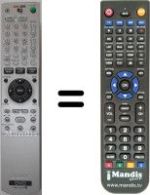Comandos à distância equivalente Sony RDR-HX1010