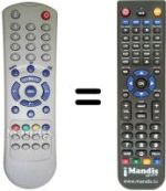 Comandos à distância equivalente Amstrad TV21EC4