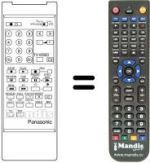Comandos à distância equivalente Panasonic TNQ1411