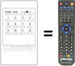 Comandos à distância equivalente Panasonic TNQ1459