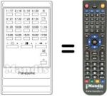Comandos à distância equivalente Panasonic TNQ1603