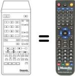 Comandos à distância equivalente Panasonic TNQ8E0422