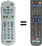 Comandos à distância equivalente Thomson 21655620
