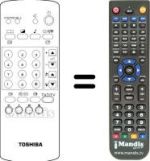 Comandos à distância equivalente Toshiba 2146DF