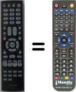 Comandos à distância equivalente Toshiba 43PJ03G
