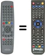 Comandos à distância equivalente Toshiba 37WL67