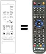 Comandos à distância equivalente NordMende V1035T