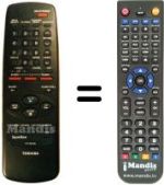 Comandos à distância equivalente Toshiba V204G