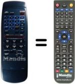 Comandos à distância equivalente Toshiba V400