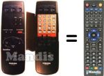 Comandos à distância equivalente Toshiba V454G