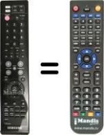 Comandos à distância equivalente Samsung htxa100c