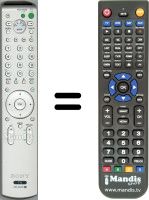 Comandos à distância equivalente Sony KDLV40A11E
