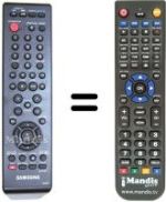 Comandos à distância equivalente Samsung DVD-R145
