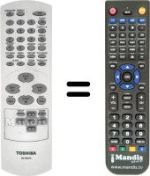 Comandos à distância equivalente Toshiba SD-130ESE1