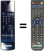 Comandos à distância equivalente Technisat VC3004