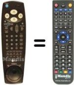 Comandos à distância equivalente LG 2380P