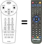 Comandos à distância equivalente Pace HANDSET PLATINUM