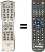 Comandos à distância equivalente Marantz DV7010