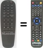 Comandos à distância equivalente Philips DVD612 / 001