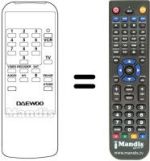 Comandos à distância equivalente Daewoo DSR2000