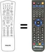 Comandos à distância equivalente Philips DSX7072
