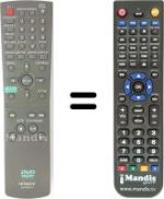 Comandos à distância equivalente Hitachi DV-P315E