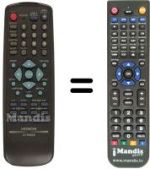 Comandos à distância equivalente Hitachi DV-P505E