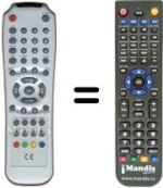 Comandos à distância equivalente Triax DVB300