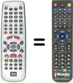 Comandos à distância equivalente Hyundai DVR530H