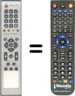 Comandos à distância equivalente Ferguson HF8800 HD