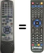 Comandos à distância equivalente Hitachi DV-W1E