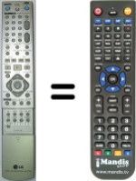 Comandos à distância equivalente LG RH199HS