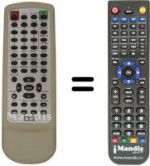 Comandos à distância equivalente Medion MD42072