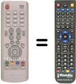Comandos à distância equivalente Samsung MF59-00242B