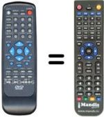 Comandos à distância equivalente Sansui DB-X21000