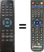 Comandos à distância equivalente Quadro DR9100CI