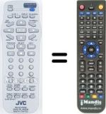Comandos à distância equivalente JVC XV-N342S