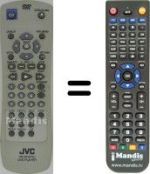 Comandos à distância equivalente JVC XV-N450B