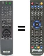 Comandos à distância equivalente Sony DVP-NS325