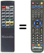 Comandos à distância equivalente Amstrad SRX510