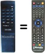 Comandos à distância equivalente Amstrad SRX340
