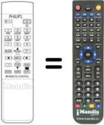 Comandos à distância equivalente Philips STU802